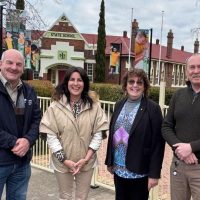 Des Jennigs Mayor Knowles Jo Palmer and Mark Shelton