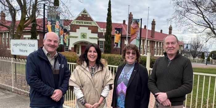 Des Jennigs Mayor Knowles Jo Palmer and Mark Shelton