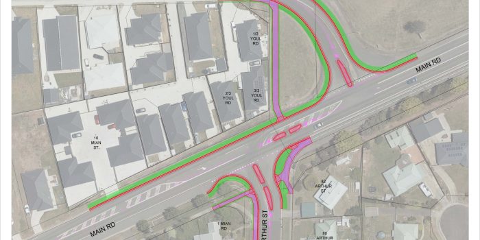 Main Rd Youl Rd Arthur St intersections 003
