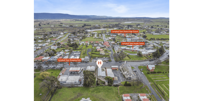 Campbell town plan view