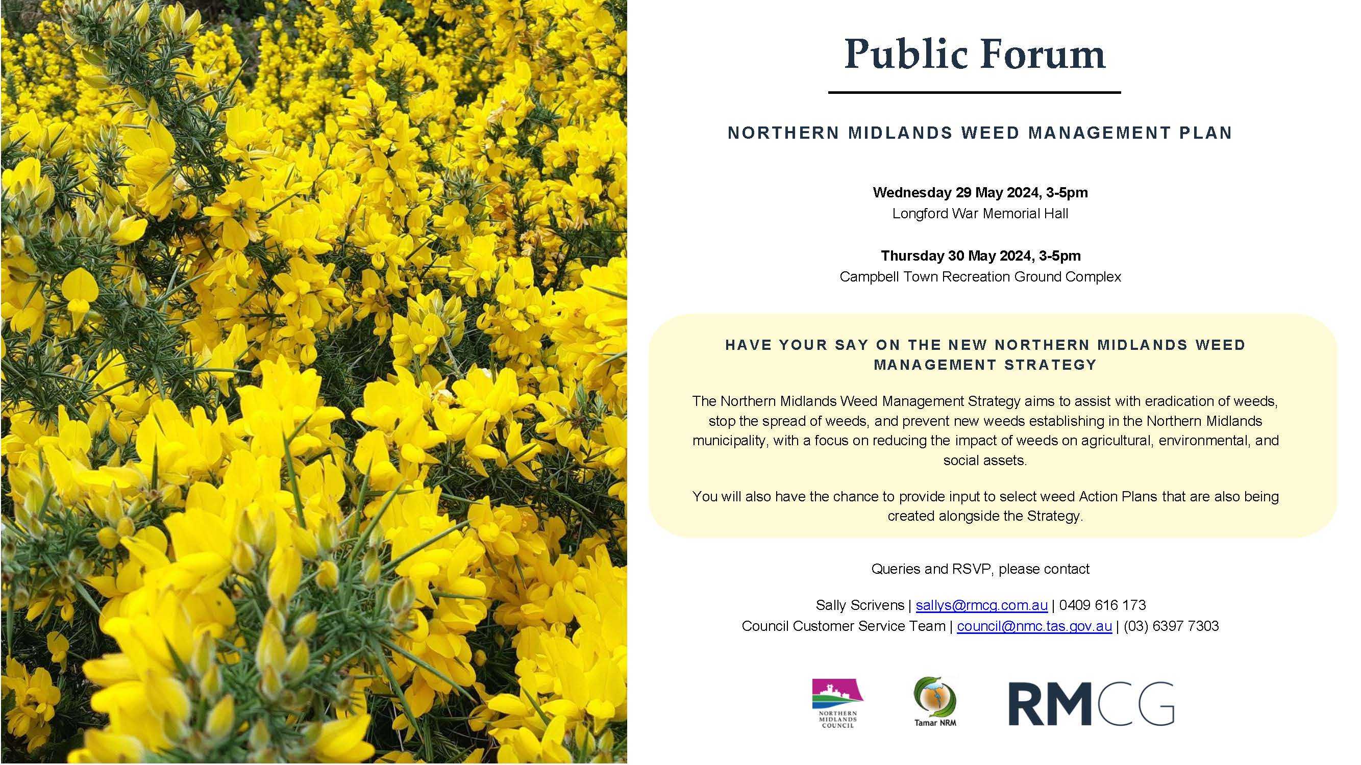 Northern Midlands Weed Strategic Plan public forum