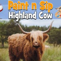 Paint n Sip - Highland Cow. Campbell Town